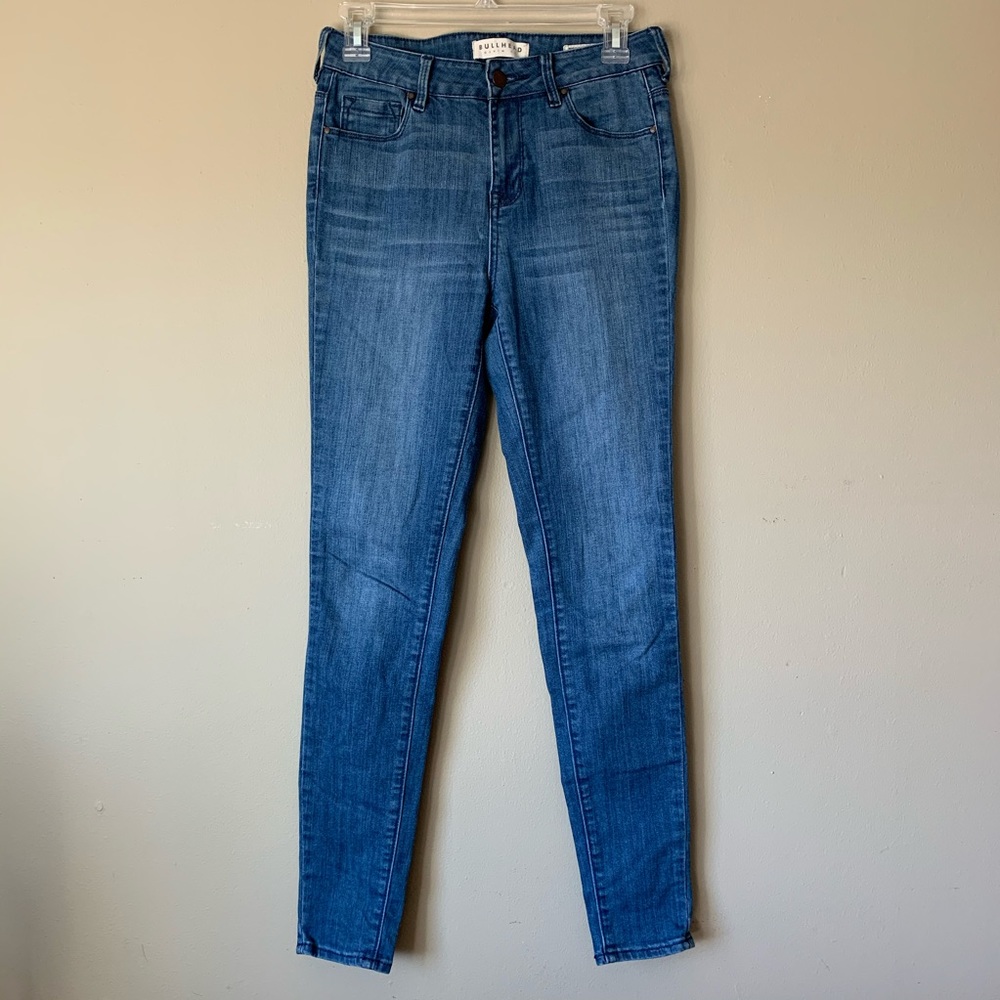 Bullhead High Rise Skinniest Jeans Medium Wash